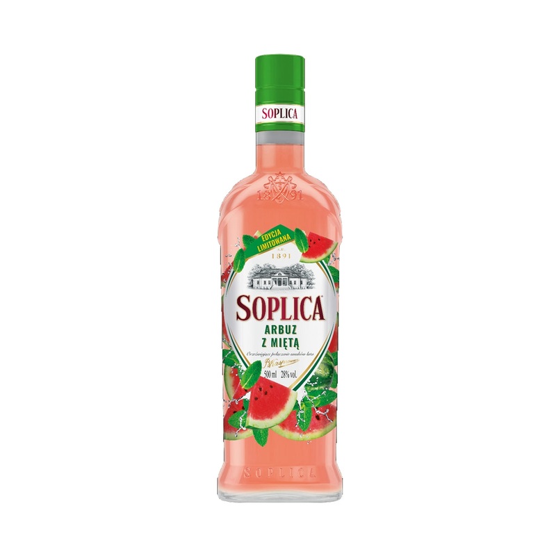Soplica Watermelon and Mint Vodka Liqueur (Arbuz z Mieta) 50cl / 28%
