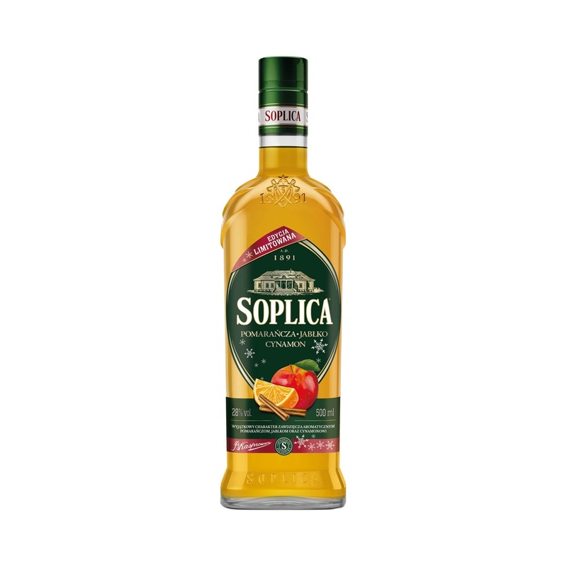 Soplica Winter Limited Edition OrangeApple Cinnamon Vodka Liqueur (PomaraczaJabko Cynamon) 50cl / 28%