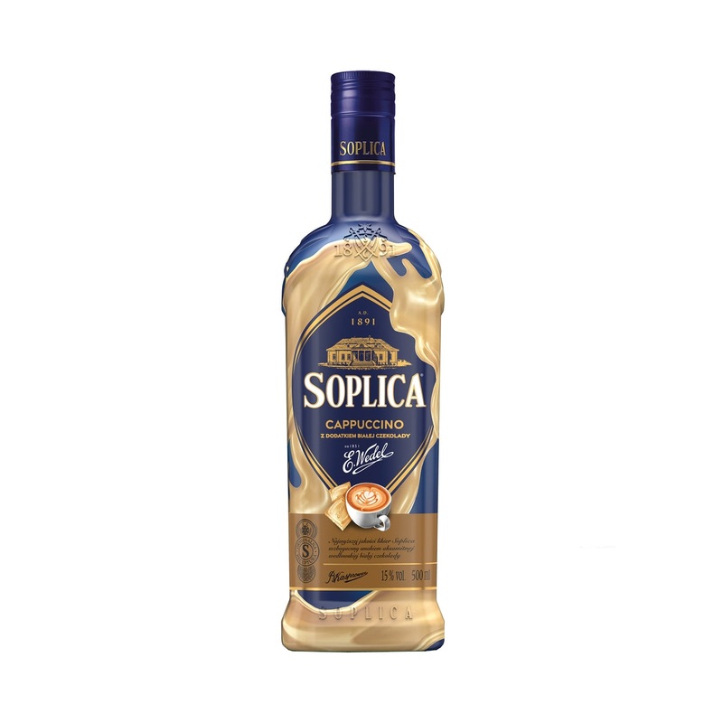 Wedel Soplica Capucino with White Chocolate Liqueur Vodka (Cappucino z Dodatkiem Biaej Czekolady) 50cl / 15%