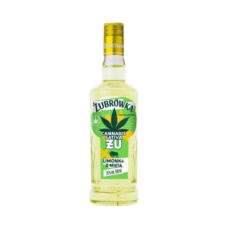 Zubrowka U Cannabis Sativa Lime & Mint (Limonka z Mit) 50cl / 25%