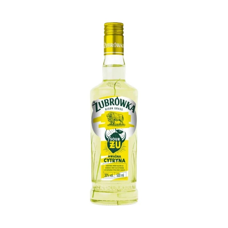 Zubrowka U Sour Lemon Vodka Liqueur (Kwana Cytryna) 50cl / 30%