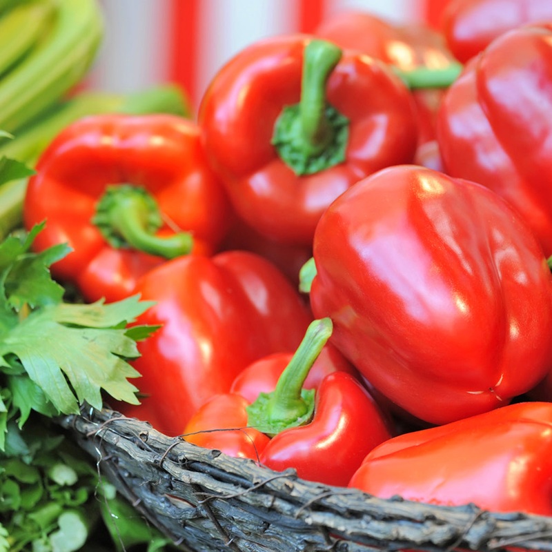 PEPPERS, RED IMPORT (by the pound)