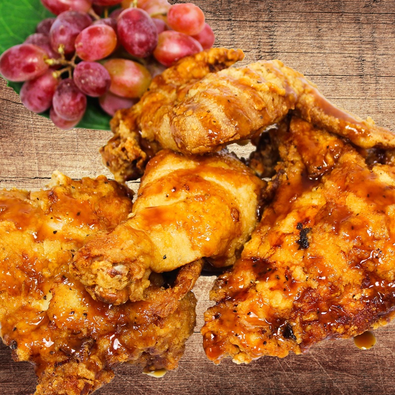 Broasted Chicken with Honey Glaze