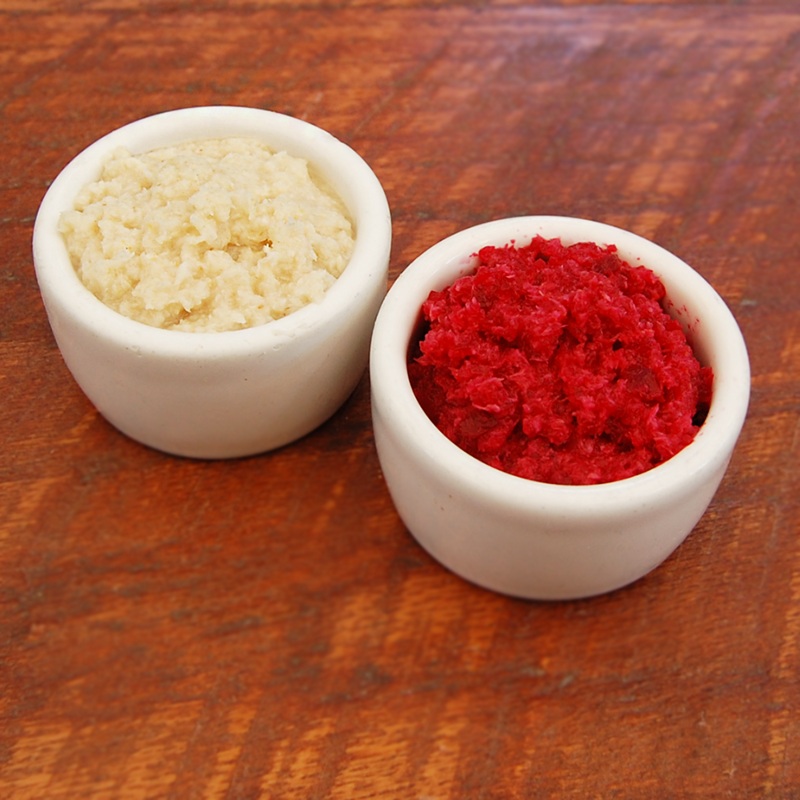 Grated Fresh Horseradish|White Horseradish|Red Horseradish