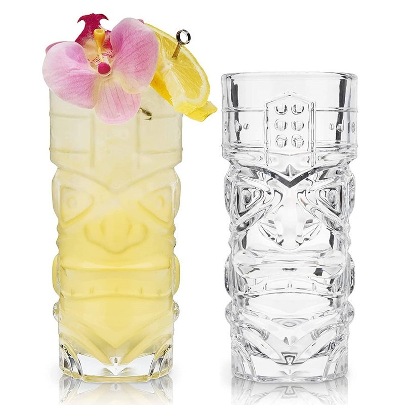 VISKI CRYSTAL TIKI GLASSES