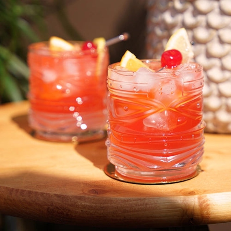 VISKI SHORT TIKI GLASSES