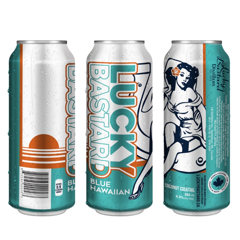 LUCKY BASTARD BLUE HAWAIIAN- 6 PACK