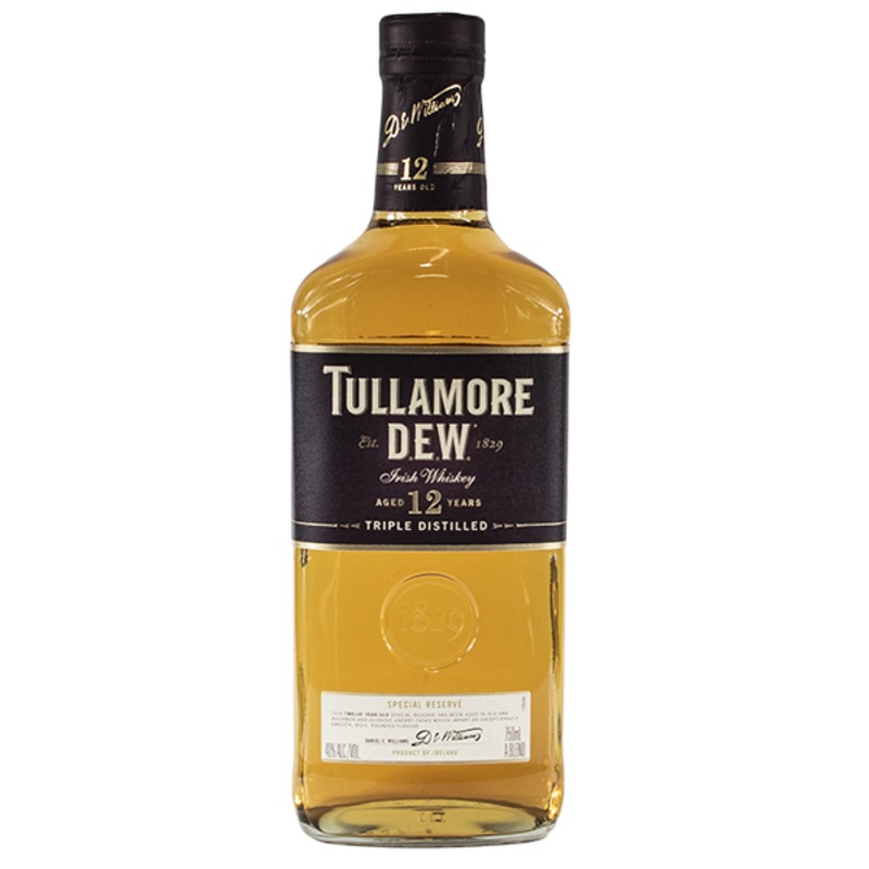 Tullamore Dew 12 Year Old Irish Whiskey – 750ml