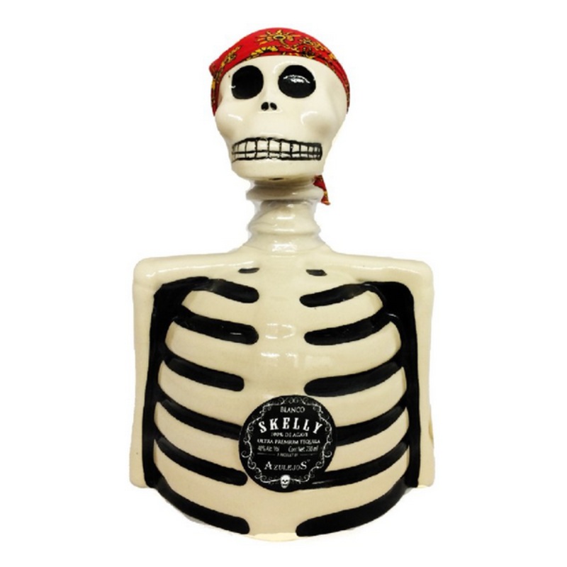 Los Azulejos Skelly Blanco Tequila – 750ml