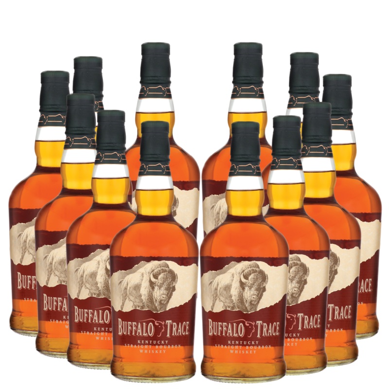 12 Buffalo Trace Kentucky Straight Bourbon Whiskey Package – 750ml