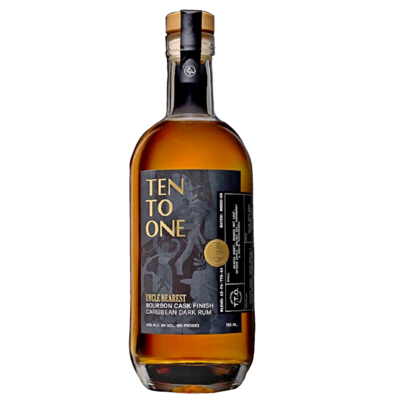 Ten To One x Uncle Nearest Caribbean Dark Rum Bourbon Cask Finish – 750ml