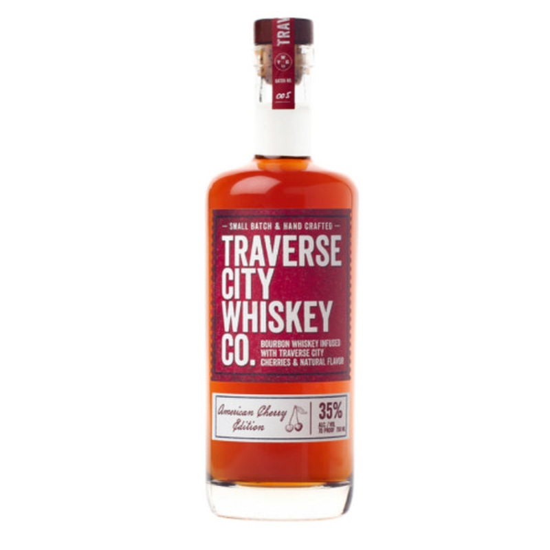 Traverse City Whiskey Co Bourbon Whiskey American Cherry Edition – 750ml