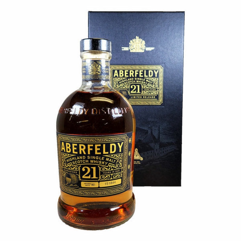 Aberfeldy 21 Year Single Malt Scotch With Gift Box – 750ml