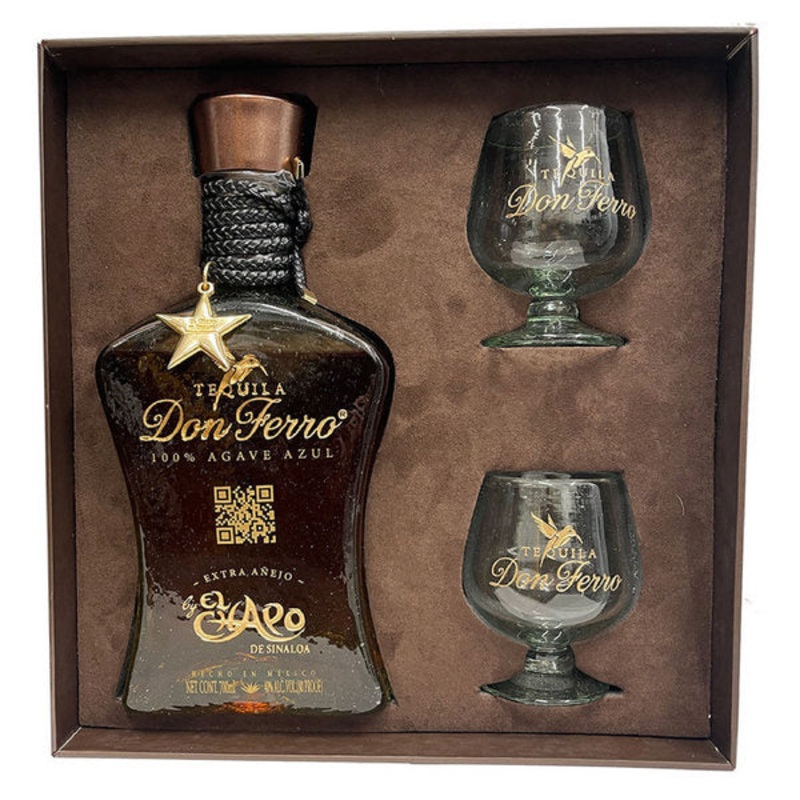 Don Ferro Extra Anejo Tequila Gift Set – 750ml