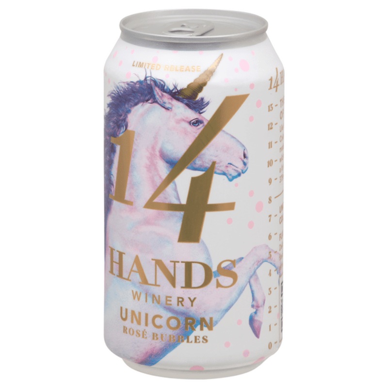 14 Hands Rose Bubbles (Unicorn can)