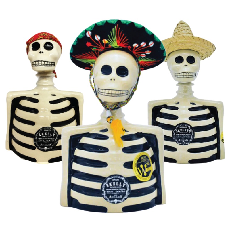 Los Azulejos Skelly Tequila Bundle – 750ml