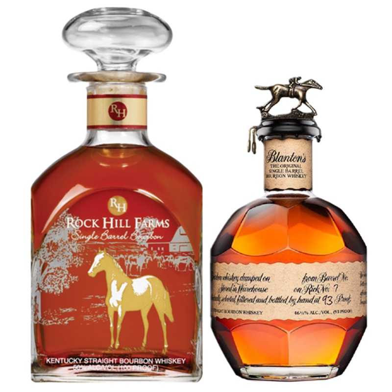 One Rock Hill Farms Single Barrel Bourbon, and one Blanton’s Single Barrel Bourbon Bundle