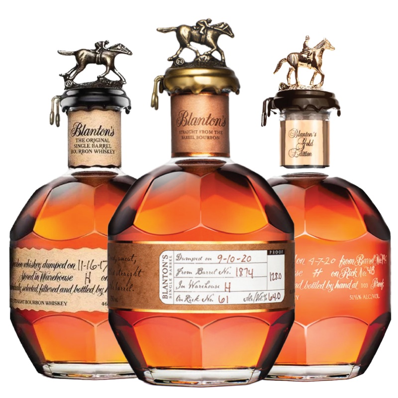 Blanton’s Single Barrel, Blanton’s Gold, Blanton’s Straight From The Barrel Bundle
