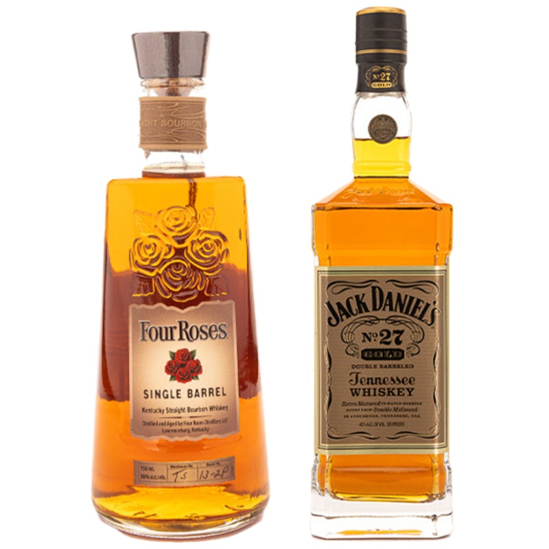 Four Roses Single Barrel Bourbon, Jack Daniels Single Barrel Bundle