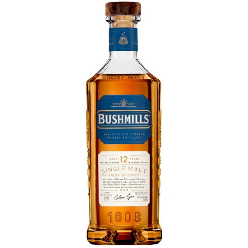 Bushmills – 12 Year Old Single Malt Irish Whiskey (750ml)