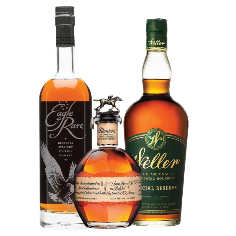 Eagle Rare, Blanton’s Single Barrel and Weller Special Reserve Bundle