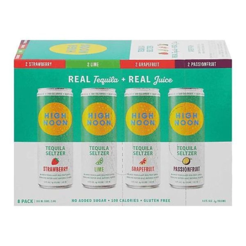 High Noon Sun Sips Hard Seltzer Variety 8 Pack 355ml