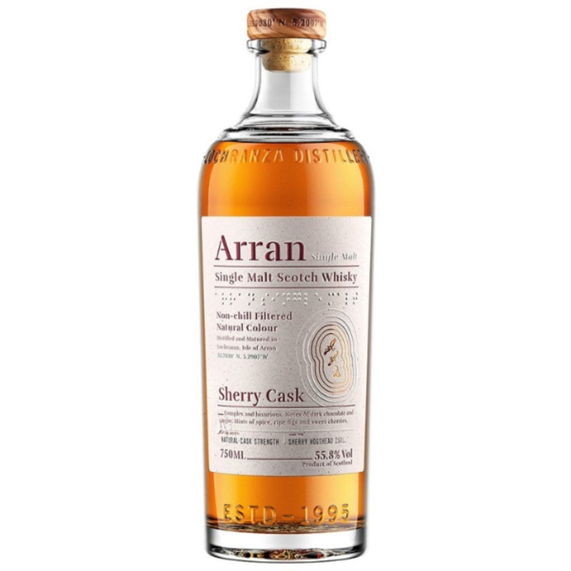 Arran Islands Single Malt Scotch Whisky Sherry Cask