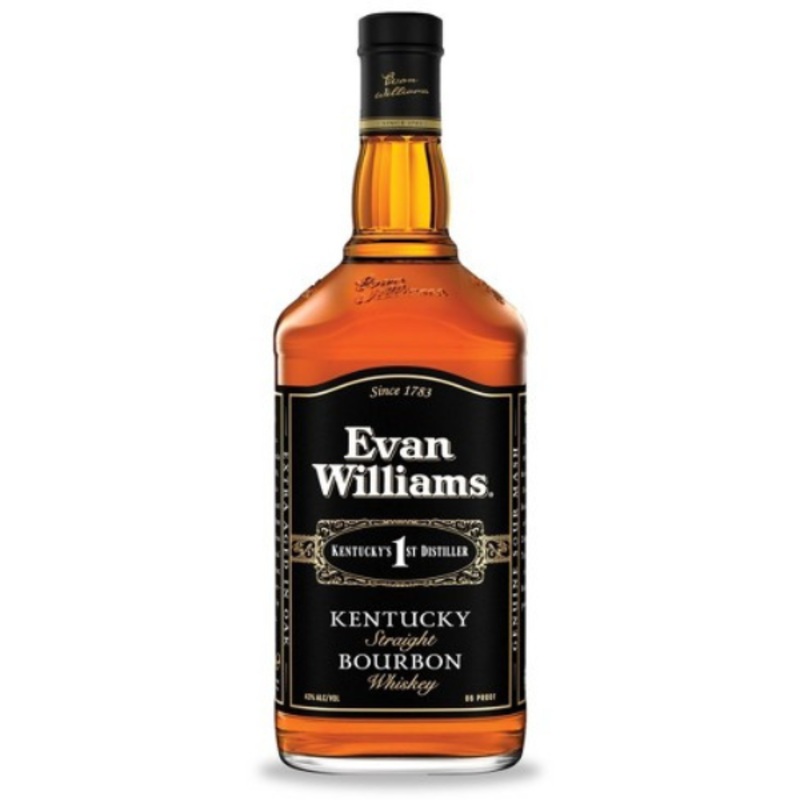 Evan Willliams Black Label Kentucky Straight Bourbon Whiskey 1.75L