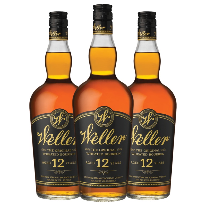 3 W.L. Weller 12 Year Old Bourbon Bundle – 750ml
