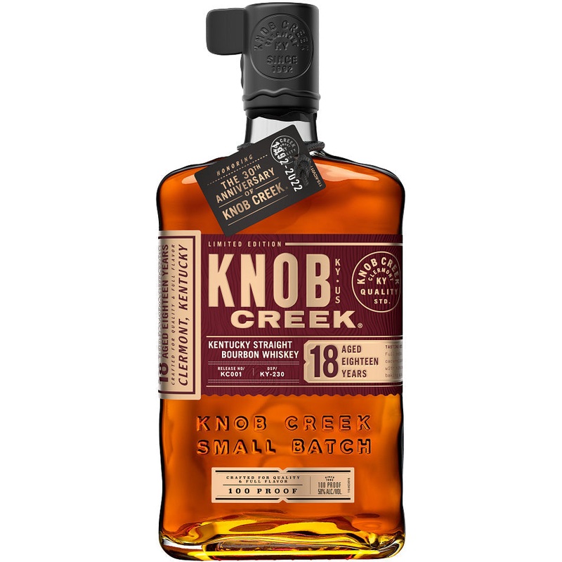 Knob Creek 100 Proof 18 Year Old Kentucky Straight Bourbon Whiskey 750ml