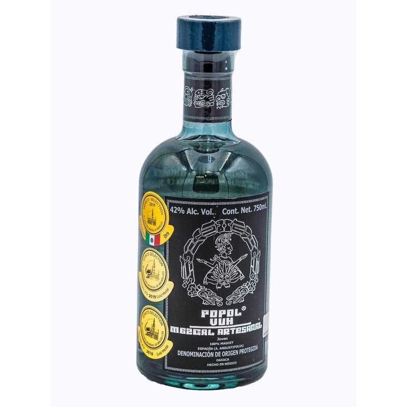 Mezcal Joven Popol Vuh Joven Espadin 750ml