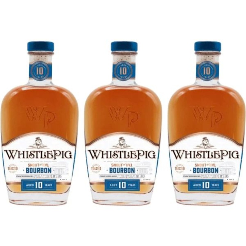 Whistle Pig 10 yr Toasted Bourbon ‘Snout to Tail’ 3-Pack