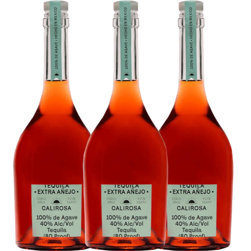 Calirosa Extra Anejo 5 Year Old Tequila 750ml – 3 Pack
