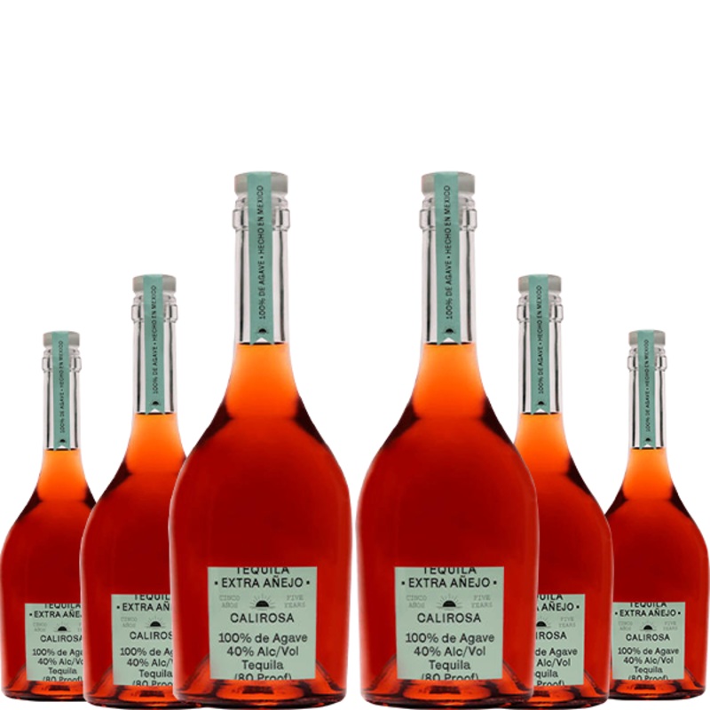Calirosa Extra Anejo 5 Year Old Tequila 750ml – 6 Pack