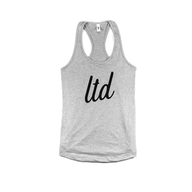 Ladies LTD Racerback (Grey)|Small|Medium|Large|X-Large