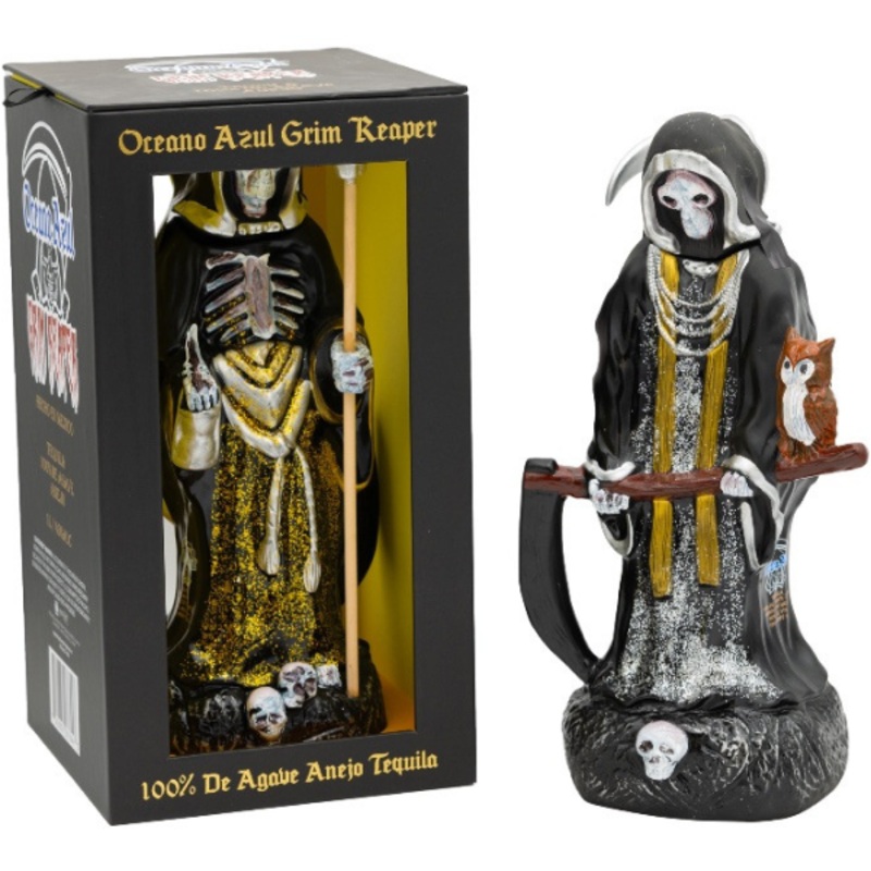 Oceano Azul Grim Reaper Anejo Tequila 1Ltr