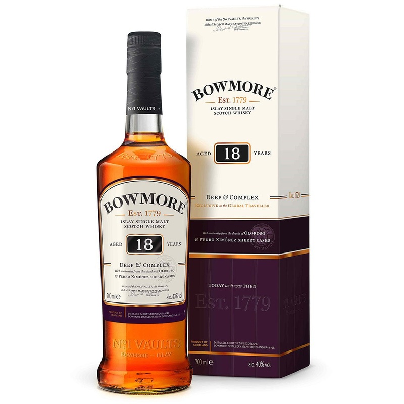 Bowmore 18 Years, 43%, 70 cl.
Cadenheads Islay Single Malt