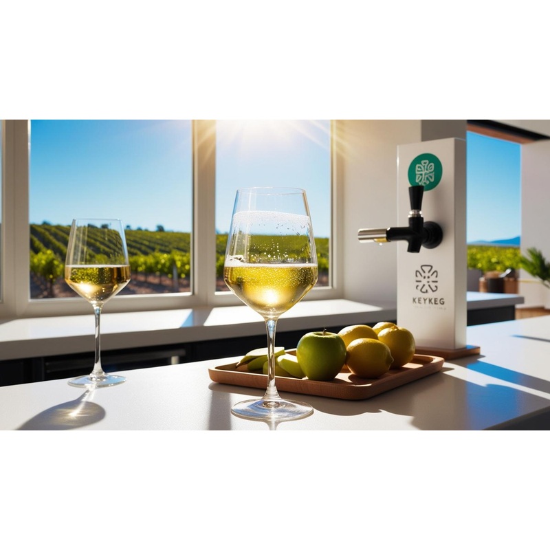 Via Aljibes, Vino Blanco  Sauvignon Blanc & Chardonnay, fst. 20 ltr KeyKeg