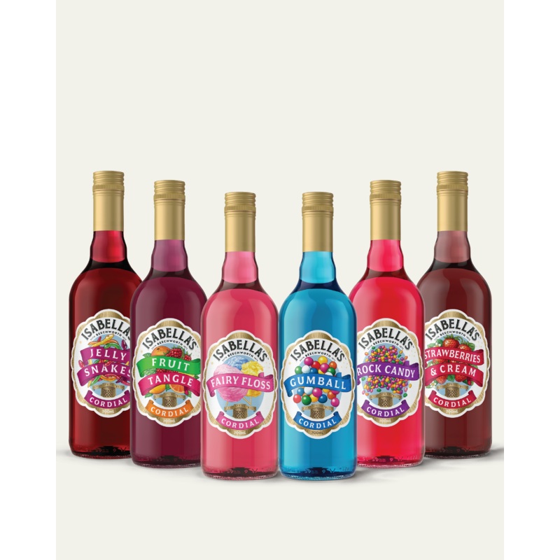 Cordial Lolly Bag Mixed 6 Pack