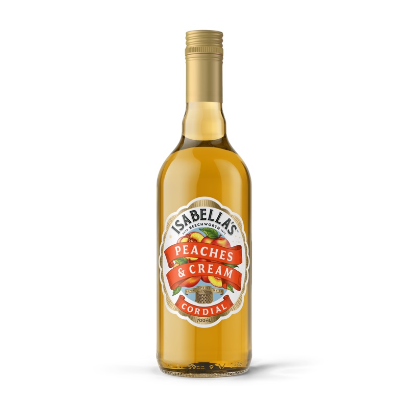 Peaches & Cream Cordial|Single Bottle|3 Pack|6 Pack|12 Pack