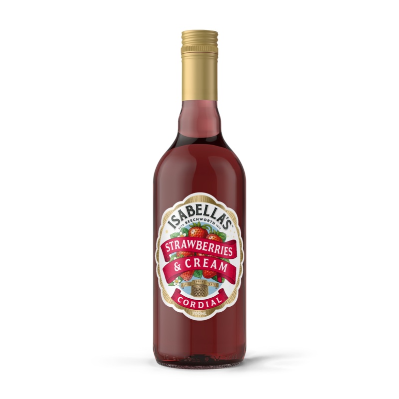 Strawberries & Cream Cordial|Single Bottle|3 Pack|6 Pack|12 Pack