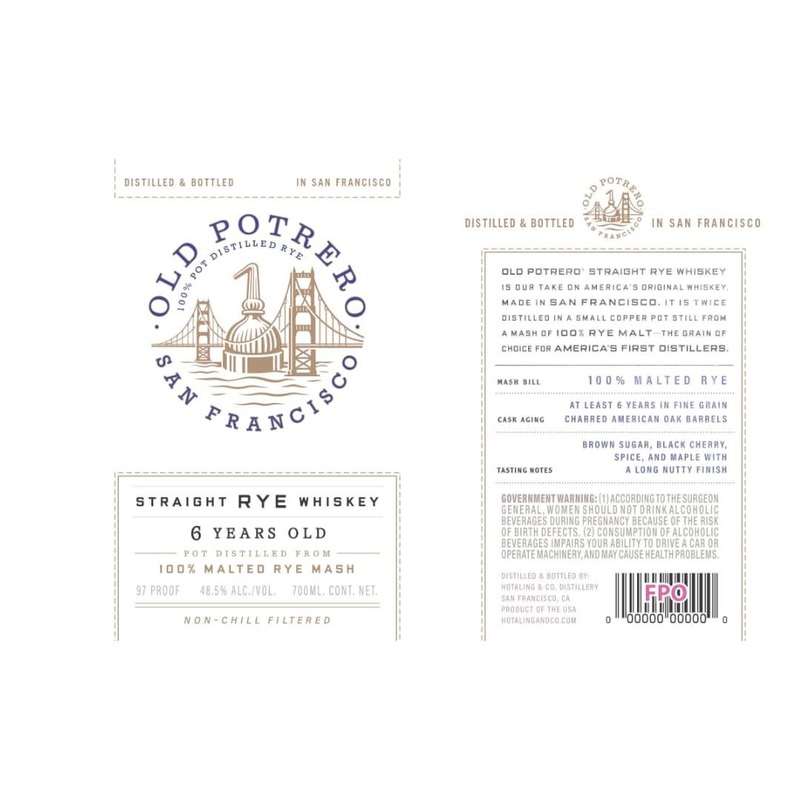 Old Potrero 6 Year Old Straight Rye Whiskey