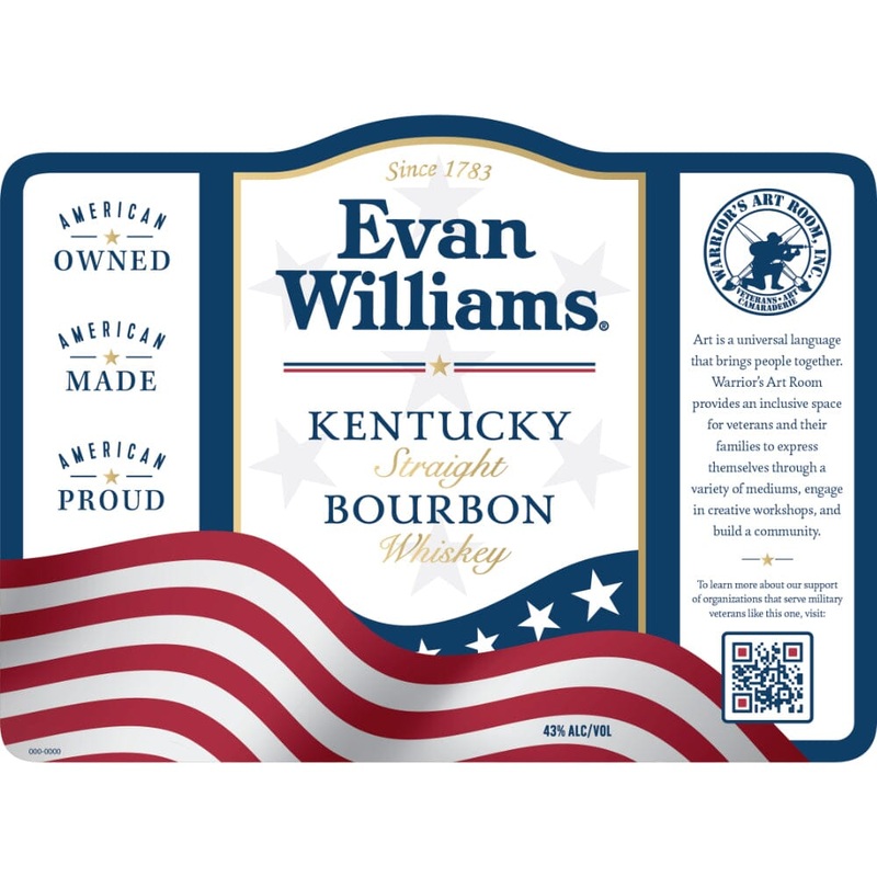 Evan Williams Warrior’s Art Room Straight Bourbon