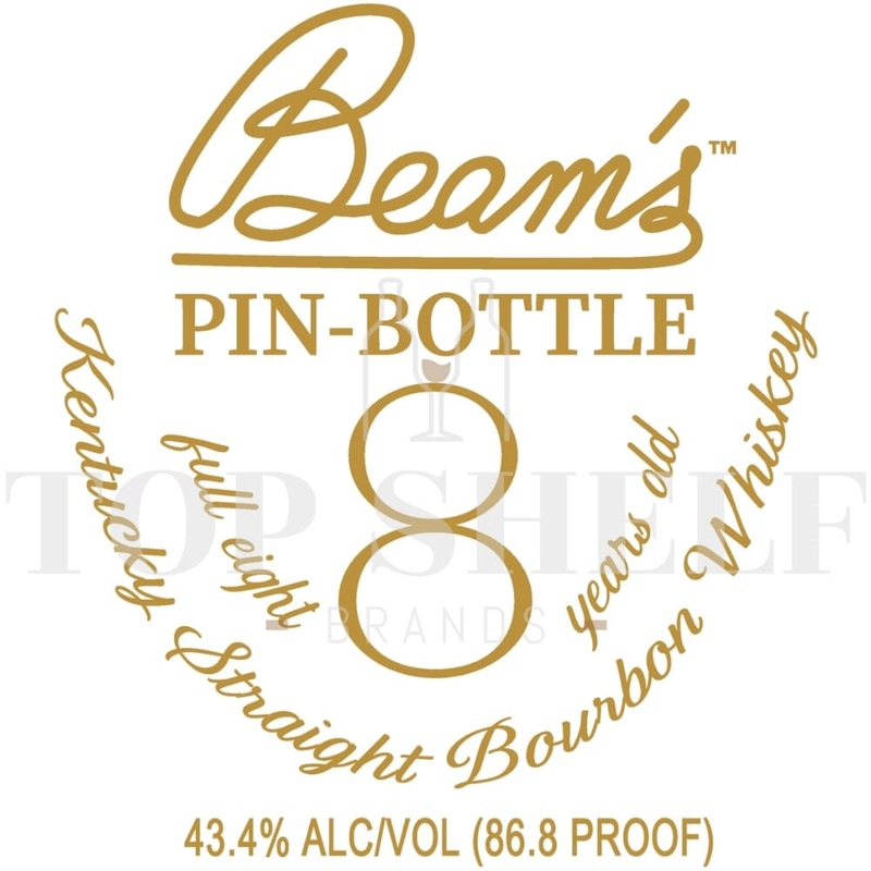 Beams Pin Bottle 8 Year Old Bourbon