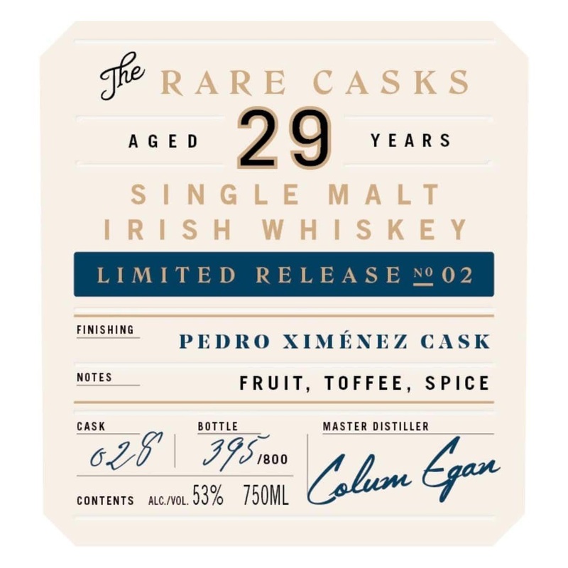 Bushmills Rare Cask 29 Year Old Limited Release No 02
