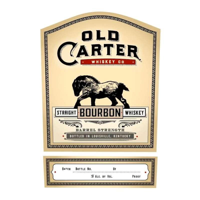 Old Carter Straight Bourbon Whiskey Barrel Strength Small Batch #8 116.8 Proof