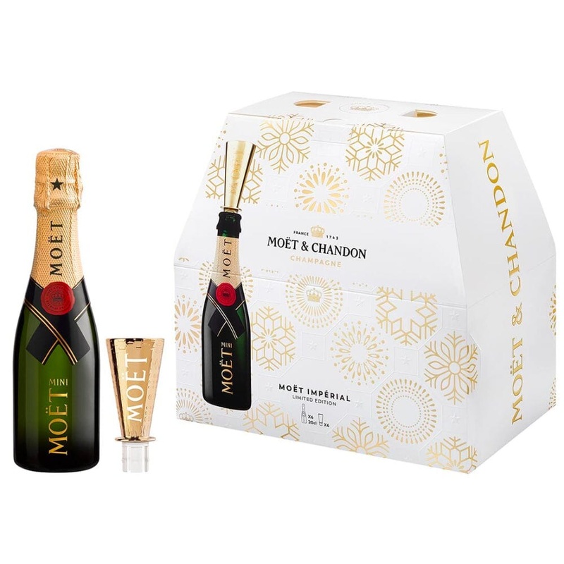 Mot & Chandon Brut End of Year Festive Minis Gift Box Limited Edition 6PK