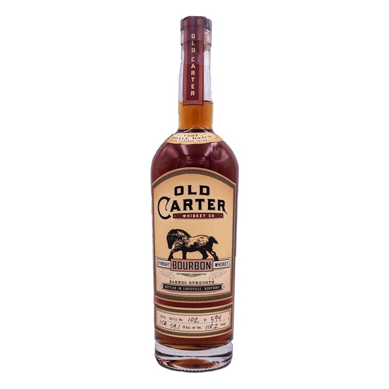 Old Carter Straight Bourbon Whiskey Barrel Strength Very Small Batch #1-CA 118.2 Proof