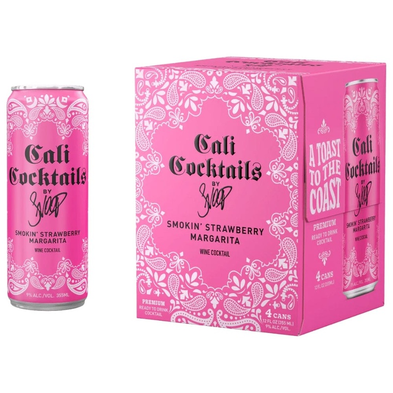 Cali Cocktails By Snoop Smokin Strawberry Margarita 4pk