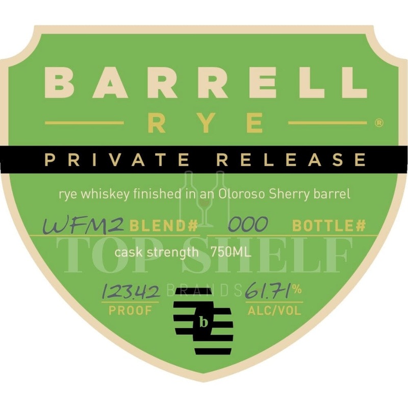 Barrell Rye Private Release Blend #WFM2